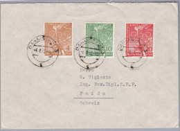 Motiv Olympia Deutsche Post 1952-8-6 Darmstadt Auf Brief Nach Faido CH - Ete 1952: Helsinki