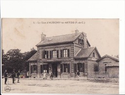 Carte 1920 LA GARE D'AUBIGNY EN ARTOIS - Aubigny En Artois