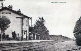 GUILLON - LA GARE - BEAU PLAN -SEPIA - AVEC PETITE ANIMATION  -  TOP !!! - Guillon