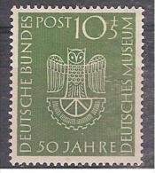 * GERMANIA GERMANY 1953 DEUTSCHES MUSEUM 51 LINGUELLATO MH CAT. € 15,00 - Sonstige & Ohne Zuordnung