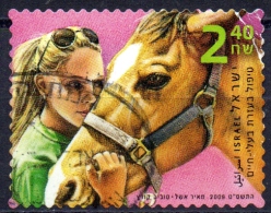 ISRAEL 2009 Animal Assisted Therapy. - 2s.40 - Girl With Horse  FU - Usados (sin Tab)