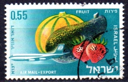 ISRAEL 1968 Air. Israeli Exports - 55a Melon, Avocado & Strawberries  FU - Poste Aérienne