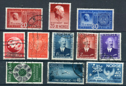 Norway 1942-49. 11 Stamps - Verzamelingen