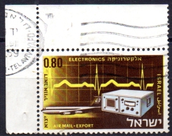 ISRAEL 1968 Air. Israeli Exports - 80a Telecommunication Equipment  FU SLIGHT TEAR CHEAP PRICE - Posta Aerea