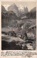 SUISSE - Hasleberg Mit Hotel Alpbach Und Wetterhorngruppe  - 1905  -  2 Scans - Hasle Bei Burgdorf