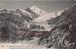 SUISSE - Le Weisshorn Et Le Glacier De Bies Vue Prise Au Dessus De Randa -  Dos Vierge -  2 Scans - Randa