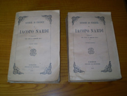 Istorie Di Firenze De Iacopo Nardi Publicate Per Cura Di Agenore Gelli . 1858 . 2 Volumes : Histoire De Florence - Old Books