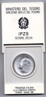 1985 ITALIA PRESIDENZA ITALIANA ALLA COMUNITA' EUROPEA  ARG. L. 500 - Gedenkmünzen