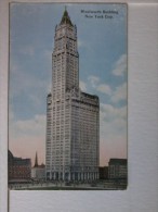 New York  City- Woolworth Building. - Otros Monumentos Y Edificios