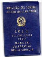 1987 ITALIA MONETA CELEBRATIVA DELLA FAMIGLIA  L. 500 ARG. - Commemorative