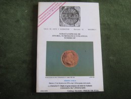 Catálogo Duran Sala De Arte Y Subastas Nº 107 Año 1978-Subasta Especial De Joyeria,Numismatica Y Filatelia - Sonstige & Ohne Zuordnung