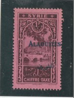 ALAOUITES TAXE N°7 SURCHARGE NOIRE NEUF* - Unused Stamps