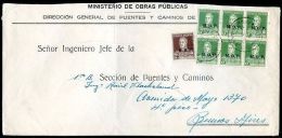 ARGENTINA, MOP Official Cover W/7 Stamps, VF - Oficiales