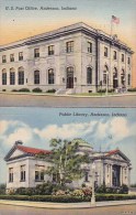 Us Post Office And Public Libaray Anderson Indiana 1948 - Anderson