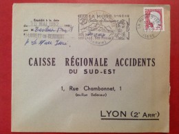 Mutuelle Agricole St SAINT LAURENT EN BEAUMONT    + Flamme LA MURE D´ISERE - 1961-....