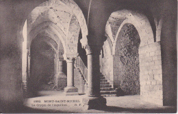 CPA Abbaye Du Mont-Saint-Michel - La Crypte De L'Aquillon (8154) - Le Mont Saint Michel