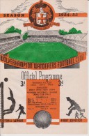 Official Football Programme WOLVES - FIRST VIENNA Friendly Match 1954 VERY RARE - Habillement, Souvenirs & Autres