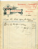 Montauban, Jules Prunet, Imprimerie, Librairie,Lacombe,Montauban - Printing & Stationeries