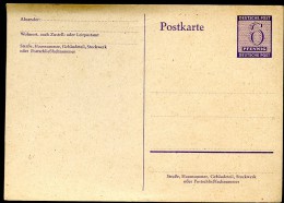 WESTSACHSEN P15 Postkarte 1945  Kat. 10,00 € - Entiers Postaux