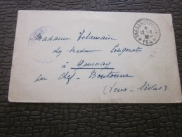 12 Sep 1922 Secteurs Postal *154*Lettre FRANCHISE MILITAIRE+cachet Militaire CAD Trésor &postes>Gournay Pr Chef-B - Army Postmarks (before 1900)
