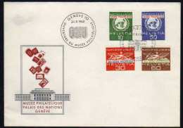 ONU - UNO - GENEVE / 1962 SERIE COMPLETE SUR ENVELOPPE FDC (ref 5642) - Oficial