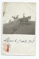 Cp , Militaria , Cavaliers , Chevaux , Tours Le 15 Avril 1908 , Voyagée , Militaires , Ed : Jougla , Voyagée - Personen