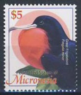 MDB-BK6-518 MINT ¤ MICRONESIA 2002 1w $5.- ¤ FREGATBIRD  BIRDS - OISEAUX - BIRDS - PAJAROS - VOGELS - VÖGEL - AVES - Albatros