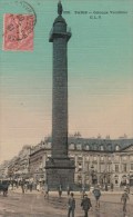 PARIS (1er Arrondissement) - Colonne Vendôme - Animée -  Colorisée - Andere Monumenten, Gebouwen