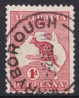 Australia 1913 Kangaroo 1d Red 1st Watermark Maryborough QLD Used - Gebruikt