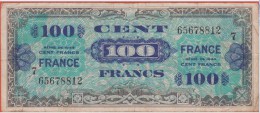 FRANCE - TRESOR Type USA - 100 Francs Série 7 Au Dos FRANCE - 1945 Verso Francés