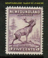 NEWFOUNDLAND    Scott  # 191** VF MINT NH - Ungebraucht