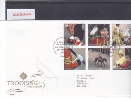 Gran Bretagna 7/6/2005 - FDC  Parata Militare - 2001-2010. Decimale Uitgaven