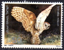 ISRAEL 1987 Biblical Birds Of Prey. Owls - 50a. - Barn Owl  FU - Gebraucht (ohne Tabs)