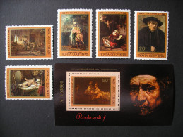 USSR Hermitage Rembrant Paintings 1976 MNH - Rembrandt