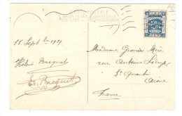 PALESTINE , EEF 3 Millièmes Surchargé / Overprint , Obl Sur Carte De Jerusalem, Saint Sepulchre, 1925, TB - Palestine