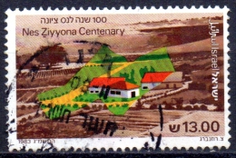 ISRAEL 1983 Centenary Of Nes Ziyyona -  13s. - Nes Ziyyona  FU - Gebruikt (zonder Tabs)