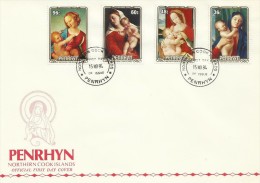 Penrhyn 1984 Christmas FDC - Penrhyn