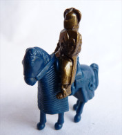 FIGURINE KINDER  METAL CHEVALIER A CHEVAlL 5 1996 Laiton Et Plastique - KRIEGER RITTER ZU PFERD - Metallfiguren