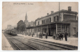 Ailly-sur-Noye, La Gare, éd. L. Caron, Train - Ailly Sur Noye