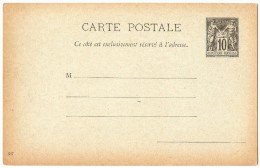 TB 184 - Entier Postal Type Sage - Carte Postale Neuve - Cartes Postales Types Et TSC (avant 1995)