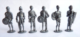 LOT 6 FIGURINES IMMITATION KINDER  METAL CHEVALIERS - KRIEGER CHEVALIER Pas U-EI - Metallfiguren