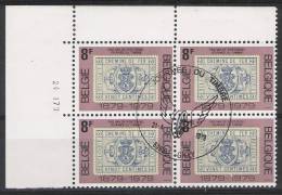 Belgie OCB 1929 (0) In Blok Van 4 Met Drukdatum 24 I 79. - Hoekdatums