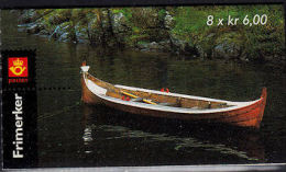 F0088 NORWAY 1997, SG SB108  Stamp Booklet, 8 X 6k, Tourism - Nusfjord,  MNH - Carnets
