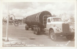 Portland Oregon, Logging Truck Timber Oregon Centennial Exposition 1959, C1950s Vintage Real Photo Postcard - Portland