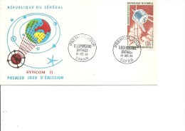 Espace - SyncomII ( FDC Du Sénégal De 1964 à Voir) - Afrika