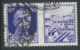 1942 REGNO USATO PROPAGANDA DI GUERRA 50 CENT - ED804-2 - Propagande De Guerre