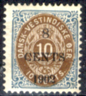 Antille-Danesi-F015 - 1902 - Y&T: N.22 (+) - - Denmark (West Indies)