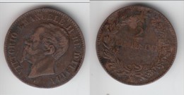 **** ITALIE - ITALIA - 2 CENTESIMI 1867 T VITTORIO EMANUELE II **** EN ACHAT IMMEDIAT !!! - 1861-1878 : Vittoro Emanuele II