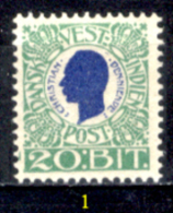 Antille-Danesi-F019 - 1905 - Y&T: N.29/32 (+/sg/o) - A Scelta. - Denmark (West Indies)