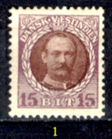 Antille-Danesi-F021 - 1907/08 - Y&T: N.38, 42, (+/sg/o) - A Scelta. - Dänische Antillen (Westindien)